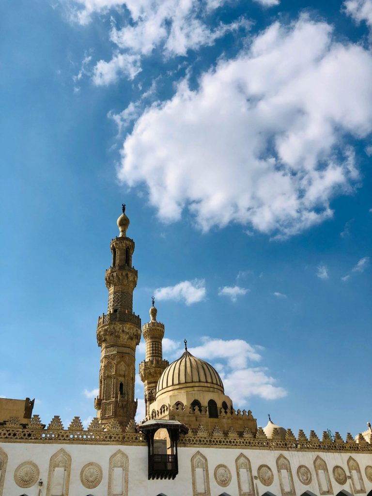 Photo by Azim Shoman: https://www.pexels.com/photo/al-azhar-mosque-in-cairo-16763805/