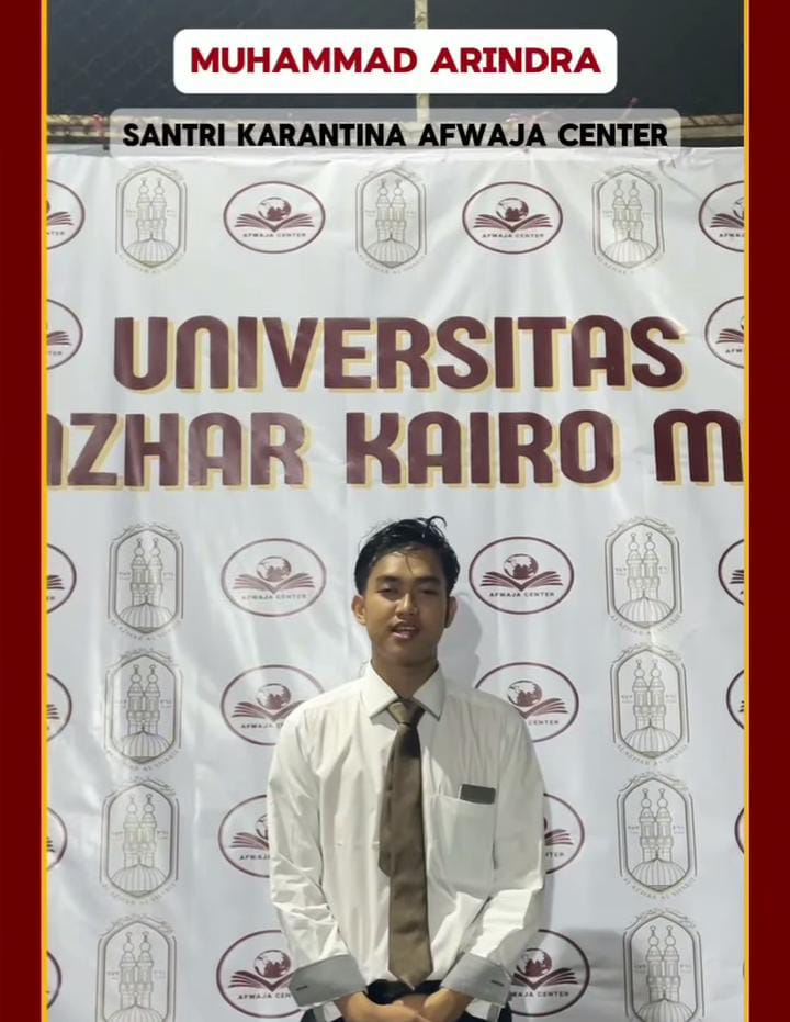 Muhammad Arindra pada saat wawancara oleh media afwaja center setelah ujian tahdid mustawa