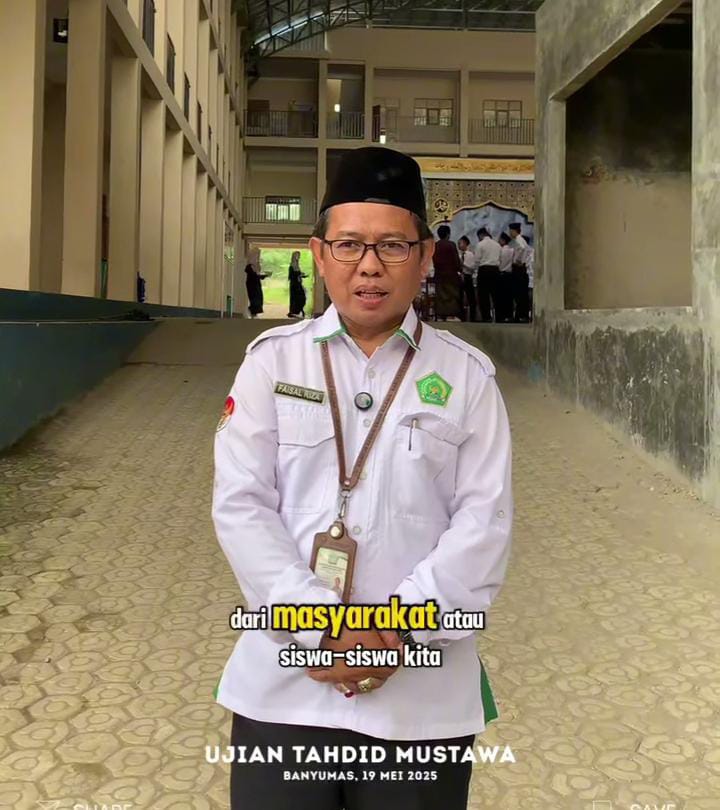 Kasi Pontren Kemenag Banyumas saat menyampaikan testimoninya kepada media, Foto; Media Afwaja Center