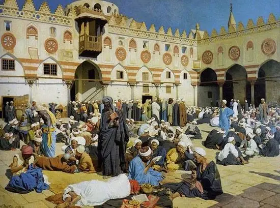 Ilustrasi Sistem Ruwaq di Al-Azhar zaman dulu, Foto: Istimewa