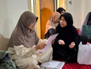 Santriwati Afwaja Center pada saat kegiatan evaluasi Afwaja Center Mesir, Foto: Dok.Afwaja